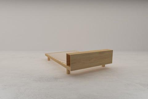 Mizo Queen Bed Frame with Underbed Drawer