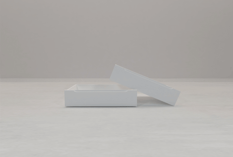 Boston | Bow 2 x Underbed Storage Drawer in White (Pair)