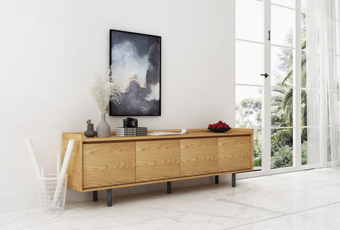 Peninsular 4 Door Tv Cabinet / Sideboard