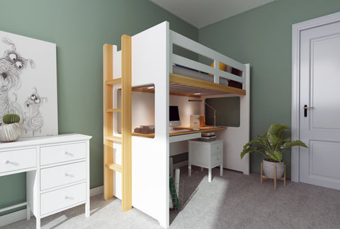 Vita Single Loft Bed Frame