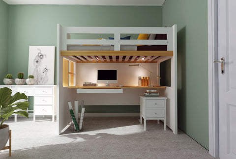 Vita Single Loft Bed Frame