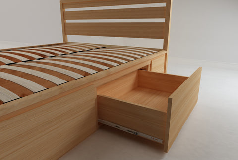 Koeler Queen Flexi-Slat Storage Bed Frame
