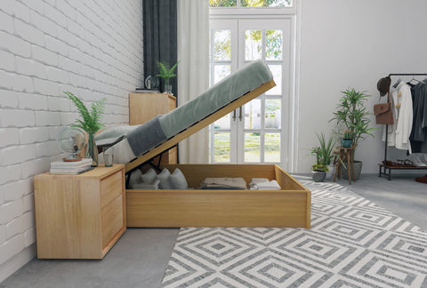 Norwish King Flexi-Slat Lift Up Storage Bed Frame