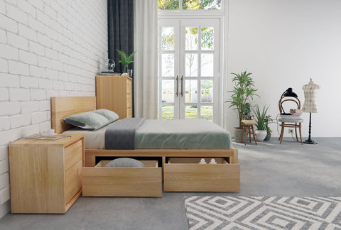 Norwish King Flexi-Slat Storage Bed Frame