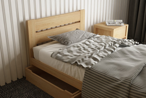 Roset King Single Slat Bed Frame With 2 x Storage Drawer