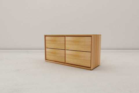 Norwish 4 Drawer Low Chest / Dresser