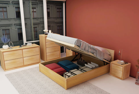 Norwish King Flexi-Slat Lift Up Storage Bed Frame