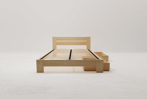 Roset King Flexi-Slat Bed Frame With 2 x Storage Drawer
