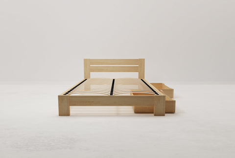 Roset Queen Flexi-Slat Bed Frame With 2 x Storage Drawer