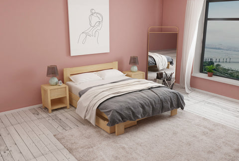 Roset Queen Flexi-Slat Bed Frame With 2 x Storage Drawer