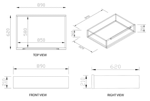 Boston Underbed Storage Drawer - Oakano Furniture