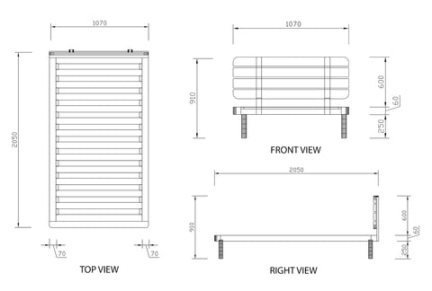 Boston King Single Flexi-Slat Bed Frame - Oakano Furniture