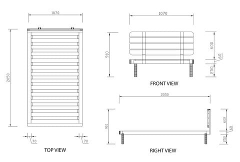 Boston King Single Flexi-Slat Bed Frame With 2x Storage Drawer - Oakano Furniture