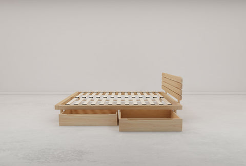 Boston Double Flexi-Slat Bed With 2 x Storage Drawer