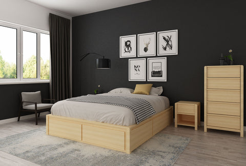 Koeler Queen Flexi-Slat Storage Bed Base - Oakano Furniture