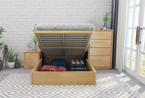 Norwish King Flexi-Slat Lift Up Storage Bed Frame